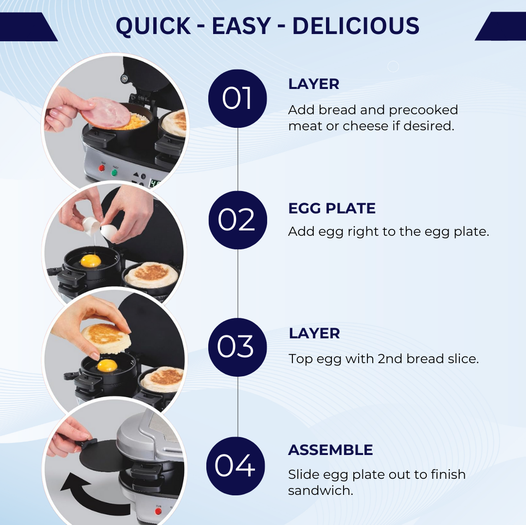 INNOVYBE™ Dual Breakfast Sandwich Maker