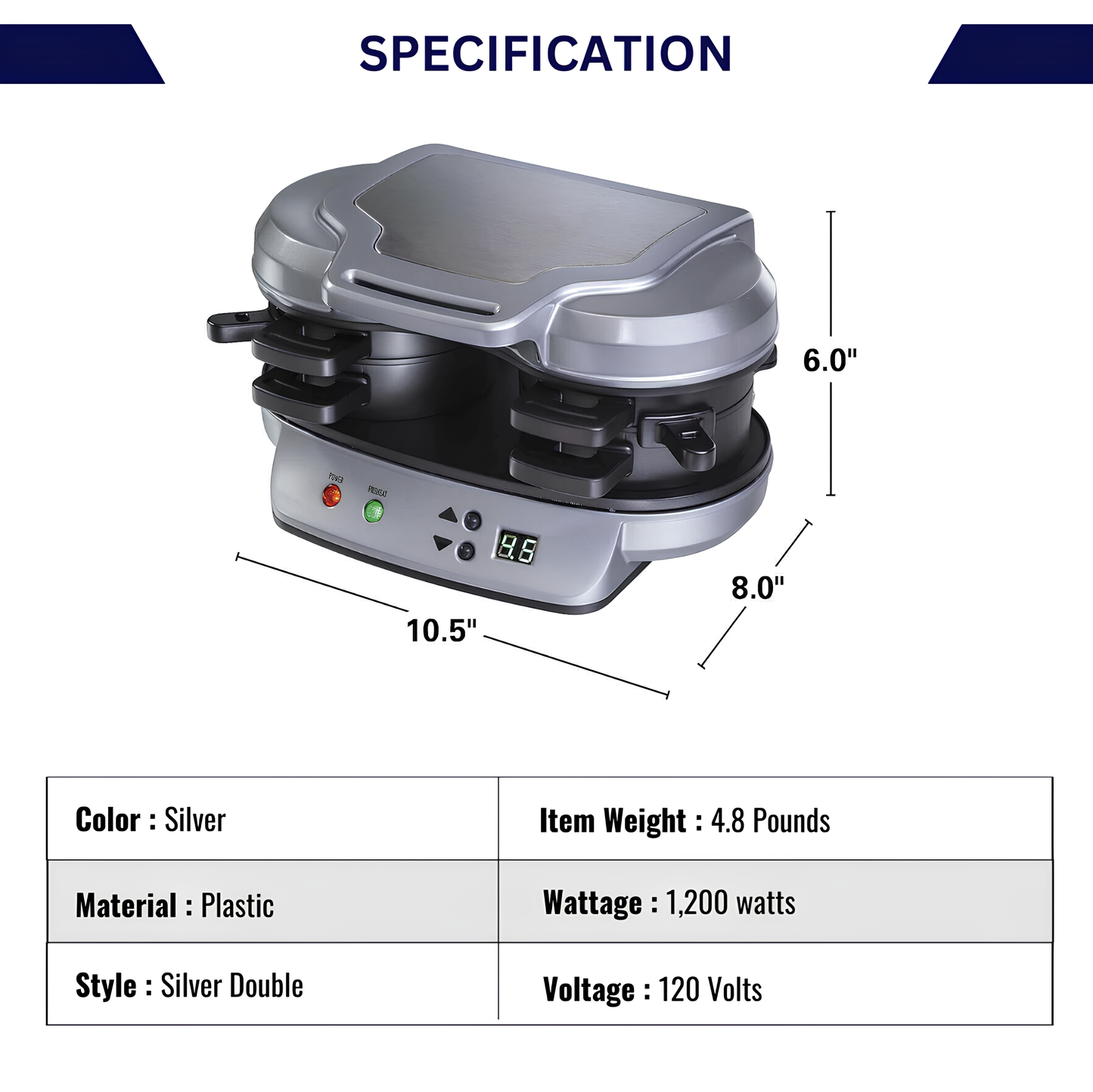 INNOVYBE™ Dual Breakfast Sandwich Maker