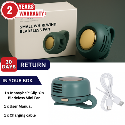 Innovybe™ Clip-On Bladeless Mini Fan