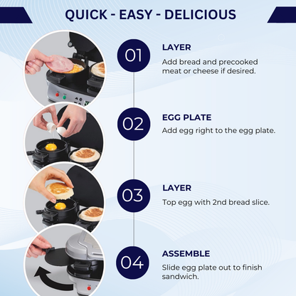 INNOVYBE™ Dual Breakfast Sandwich Maker
