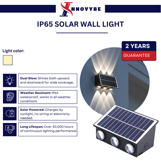 Innovybe™ IP65 Solar Wall Light